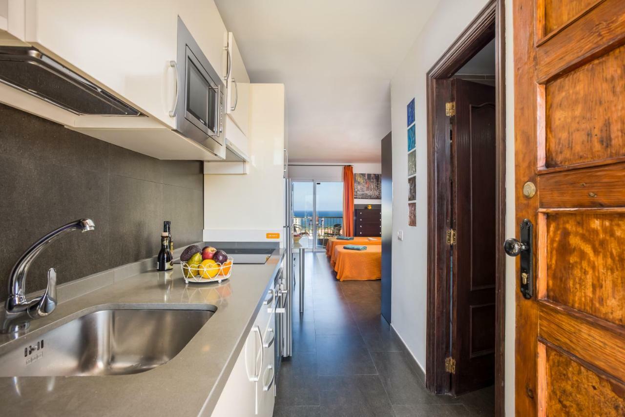 926 Fabulous View Of Lasamericas, Seafront Studio! Playa de las Americas  Exterior foto